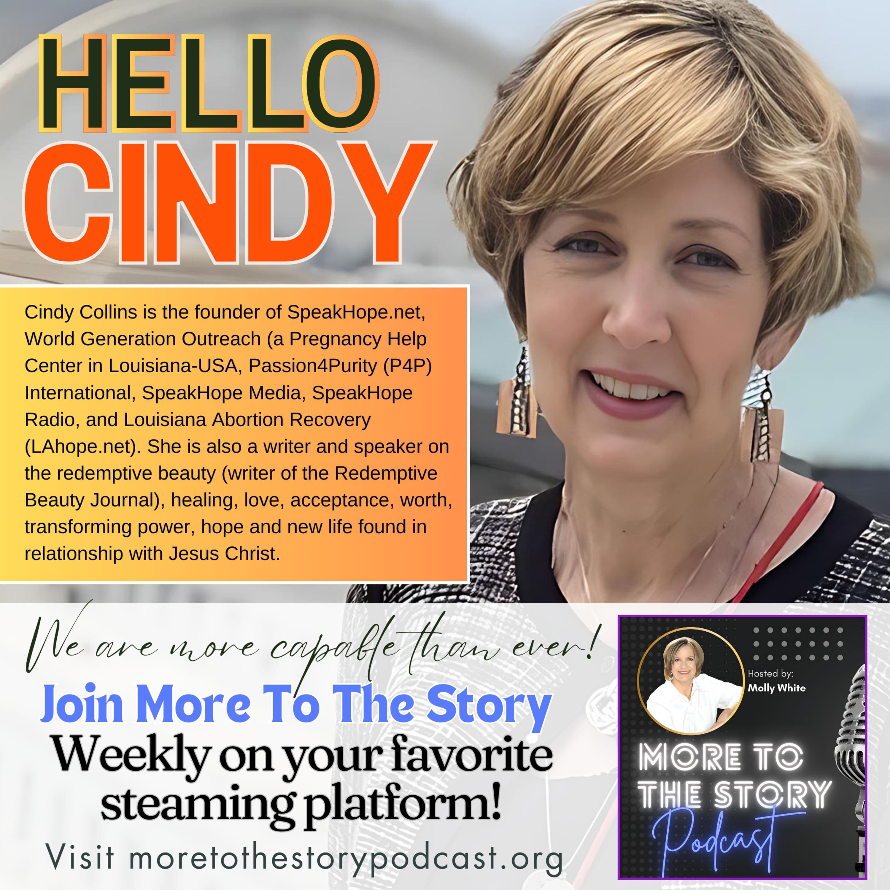 Introducing Cindy Collins, Co-Host Of More To The Story w/Molly White