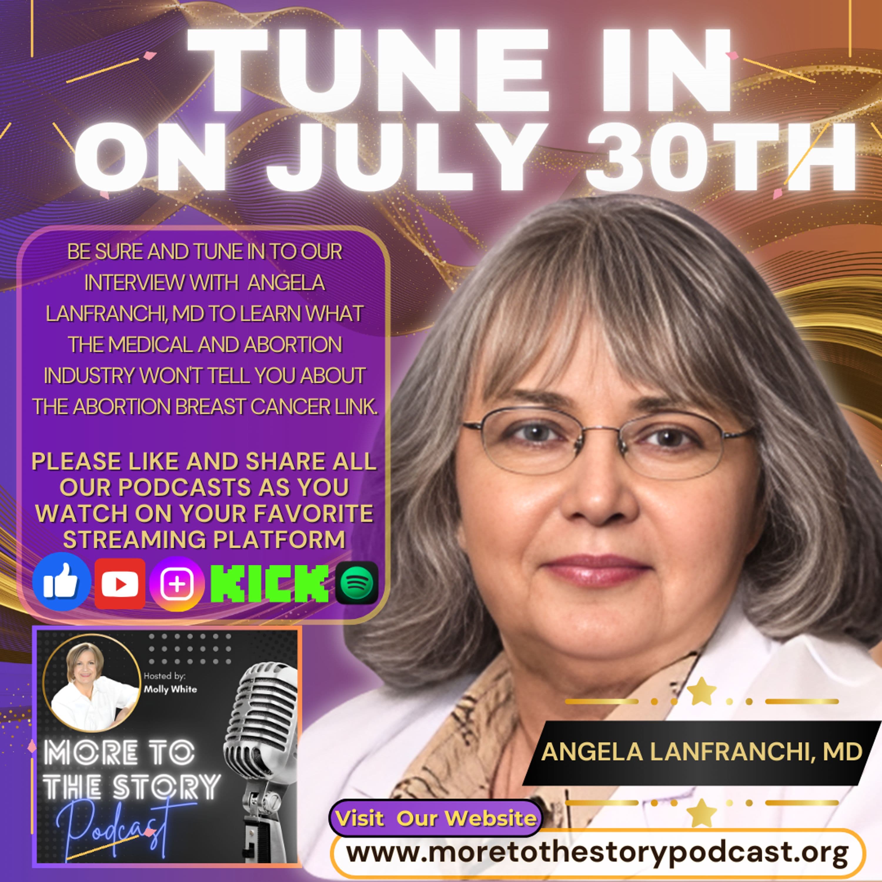 Interview with Angela Lanfranchi, MD on More To The Story With Molly W